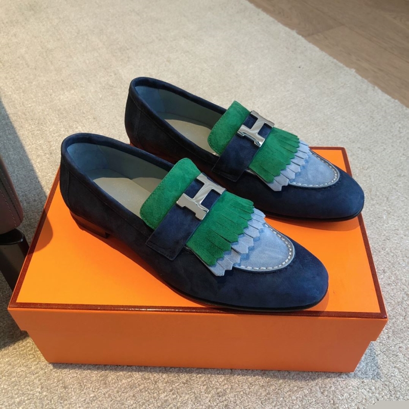 H**mes leather shoes